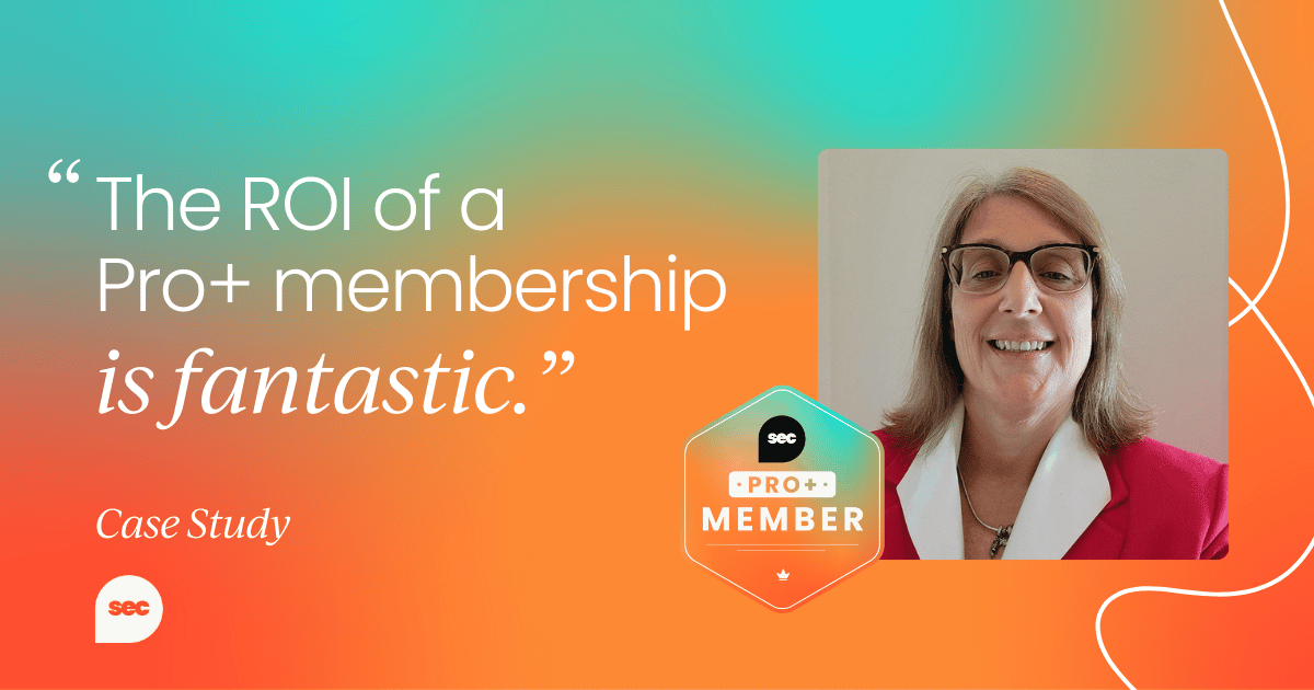 “The ROI of an SEC Pro+ membership is fantastic.”  – Andrea Mulcahy, FreeWill